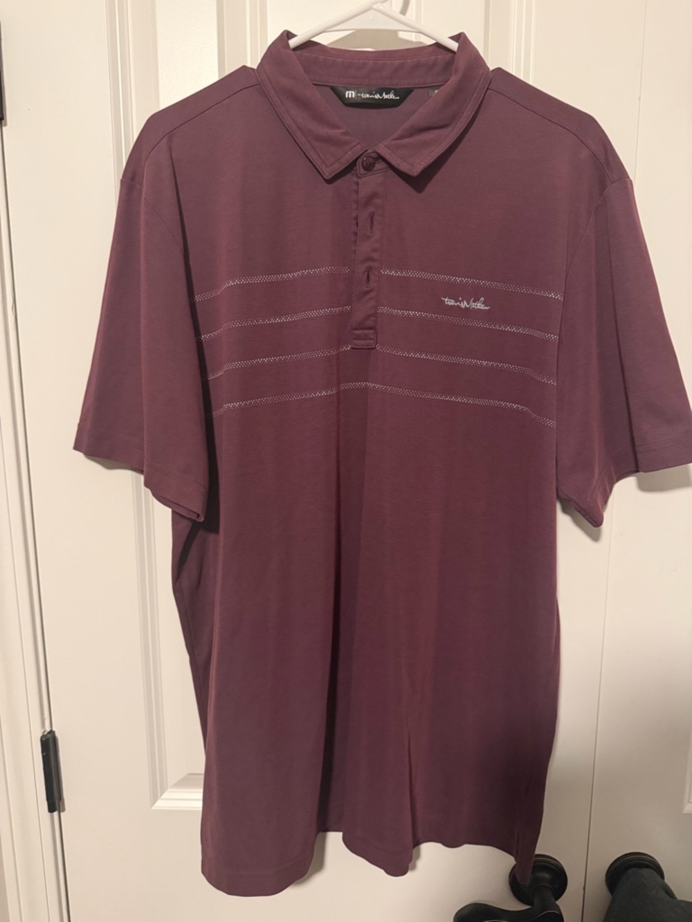 Travis Mathew Men's Plum Polo Shirt